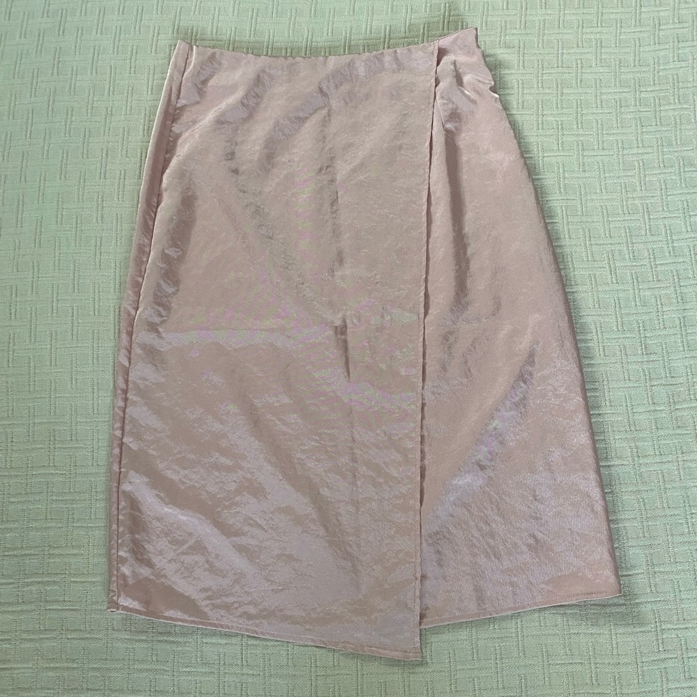 Altar’d State pastel pink midi skirt.